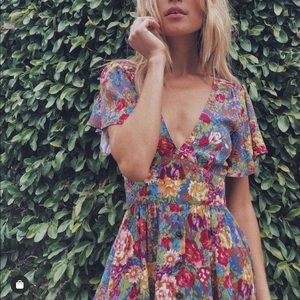 one by auguste magnolia violet mini dress